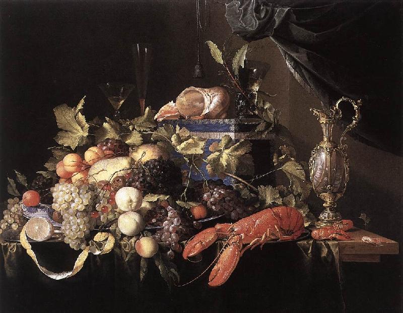 Jan Davidsz. de Heem Still-Life with Fruit and Lobster